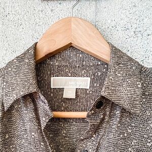 Michael Kors Snake Print Tunic Blouse